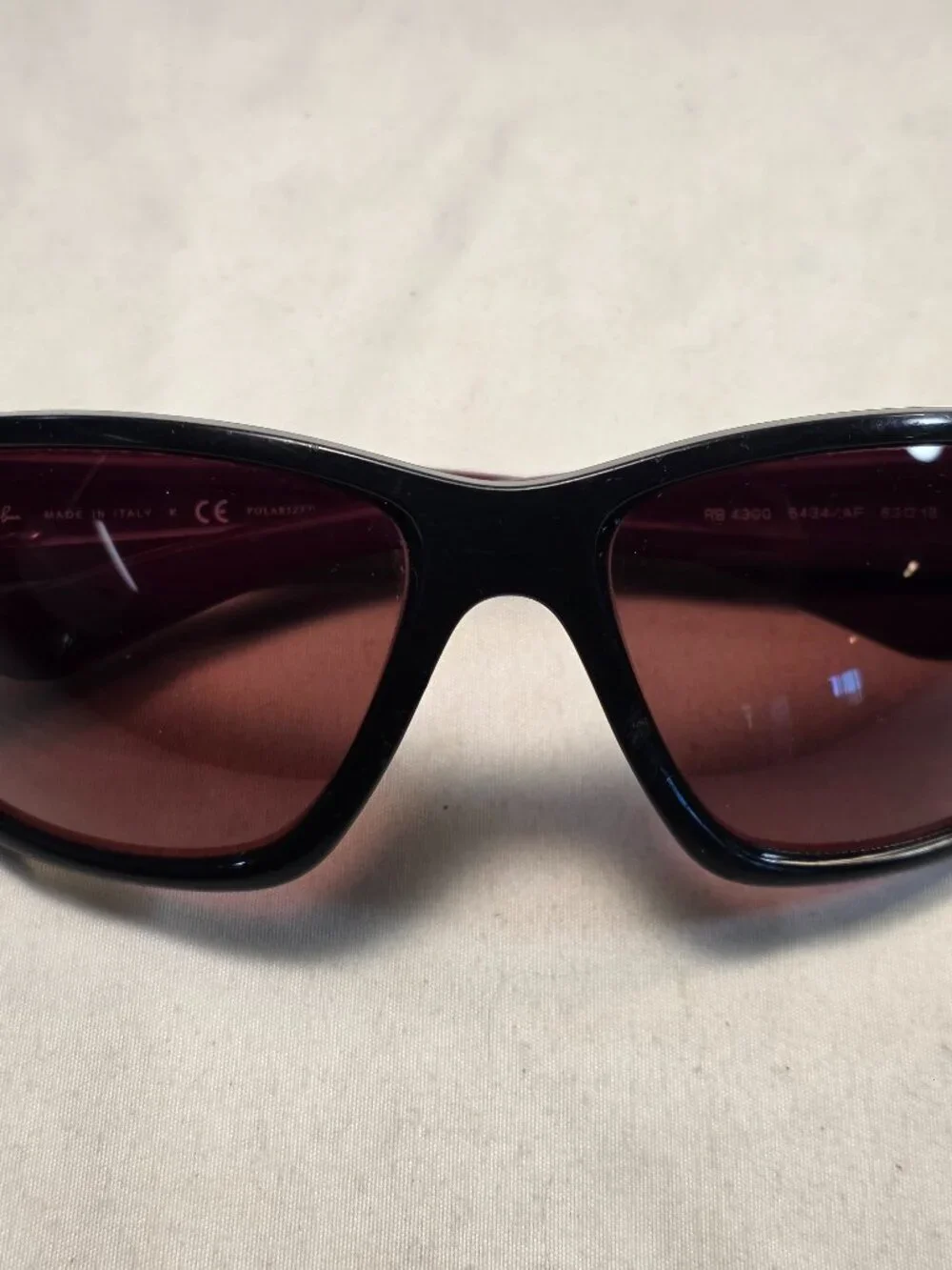 Ray-Ban Sunglasses Maroon and Black Men's rb4300 6434